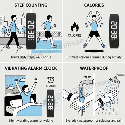 QuietWake™ - The Silent Wake-Up Vibration Band